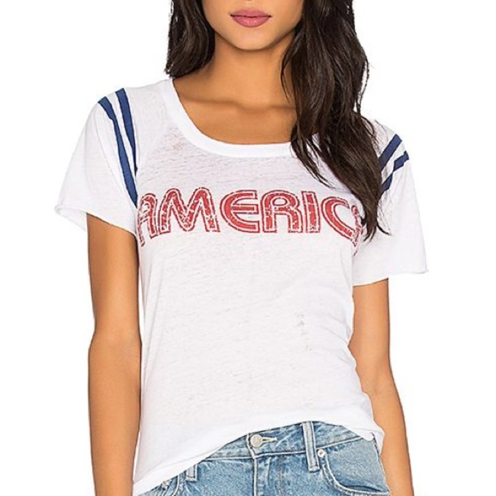 Chaser White and Red Graphic Tee